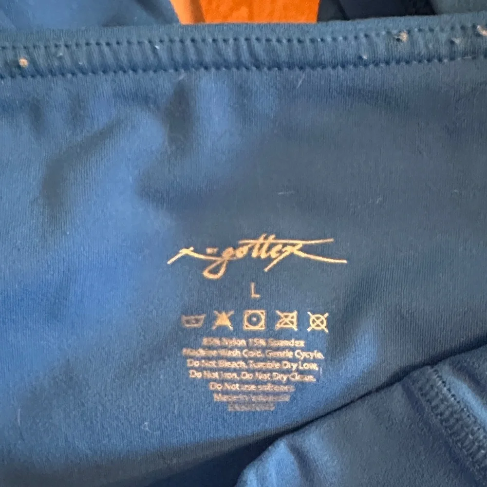 Women's Blue Athletic Shorts - Picture 5 of 6